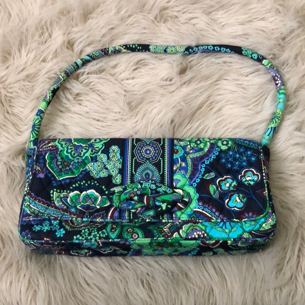 VERA BRADLEY Blue Berry Front Knot Quilted Bag